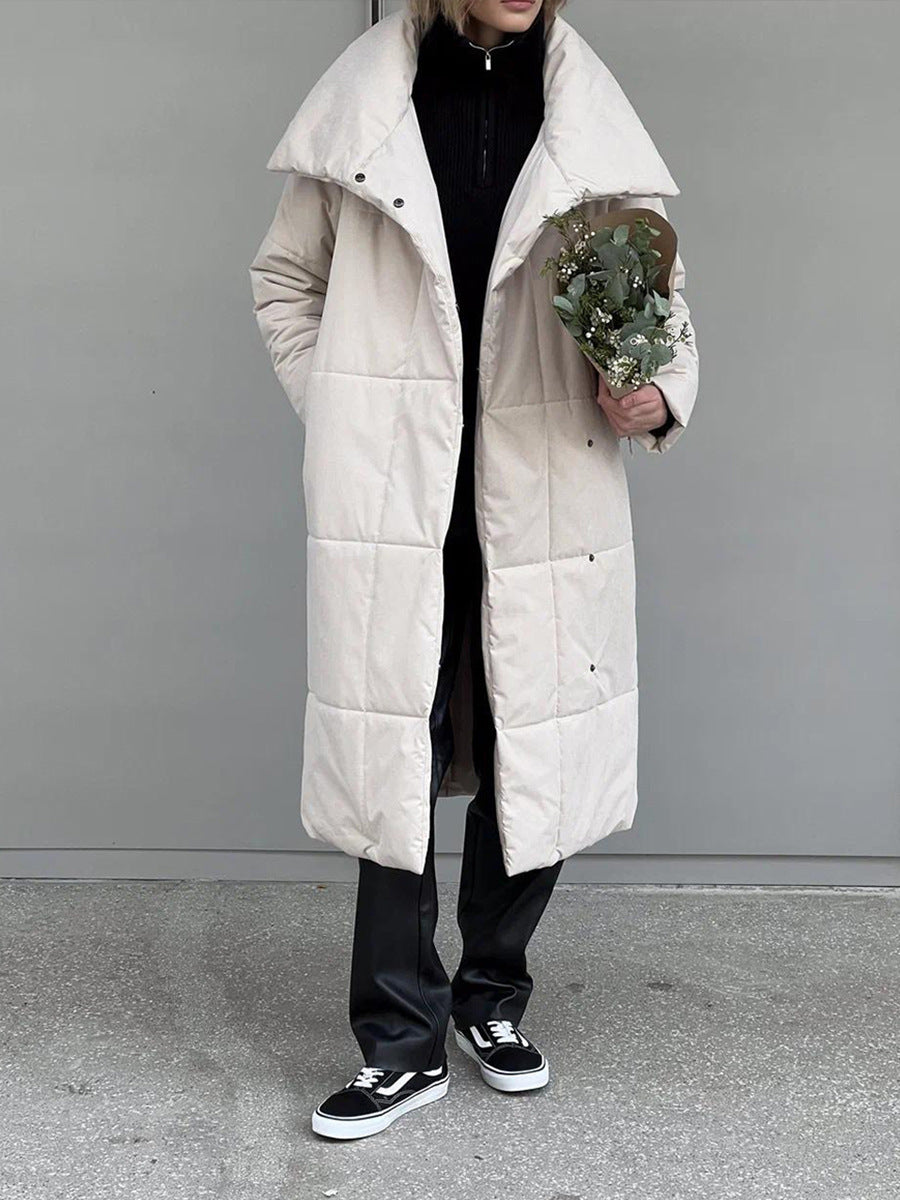 Belted Long Puffer Coat
