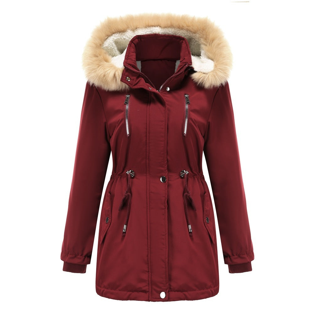 Detachable Fur Hood Winter Parka