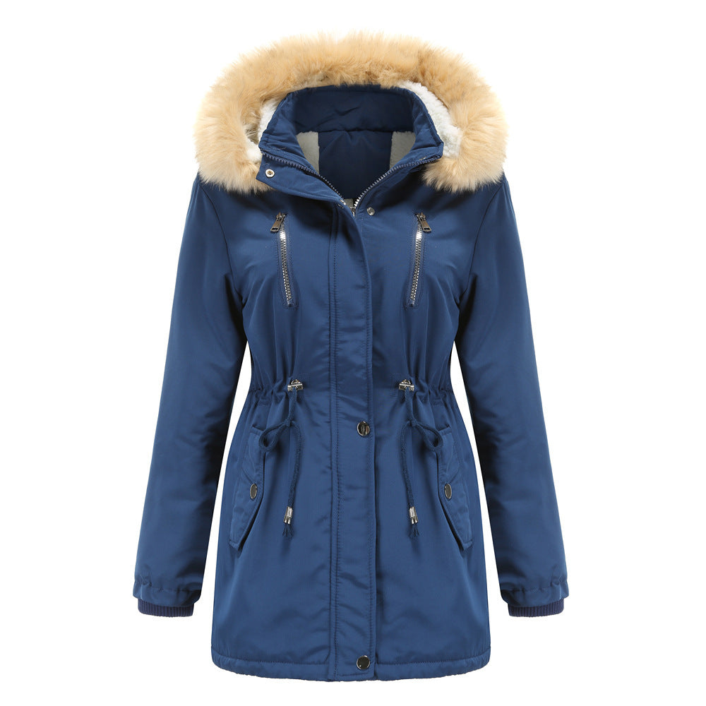 Detachable Fur Hood Winter Parka