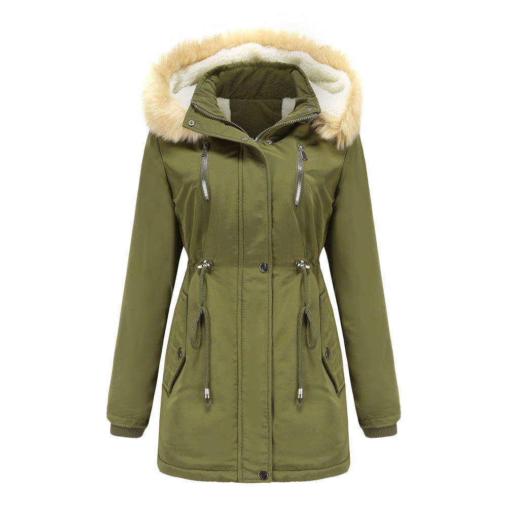 Detachable Fur Hood Winter Parka