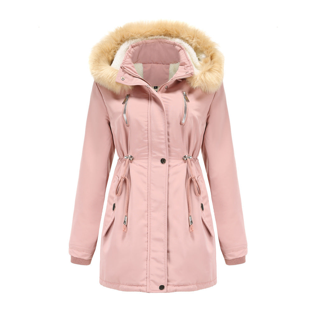 Detachable Fur Hood Winter Parka