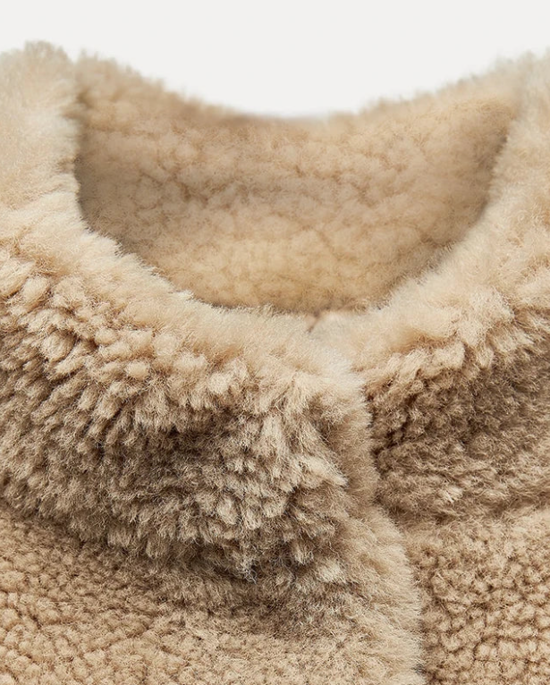 Plush Chenille Teddy Jacket