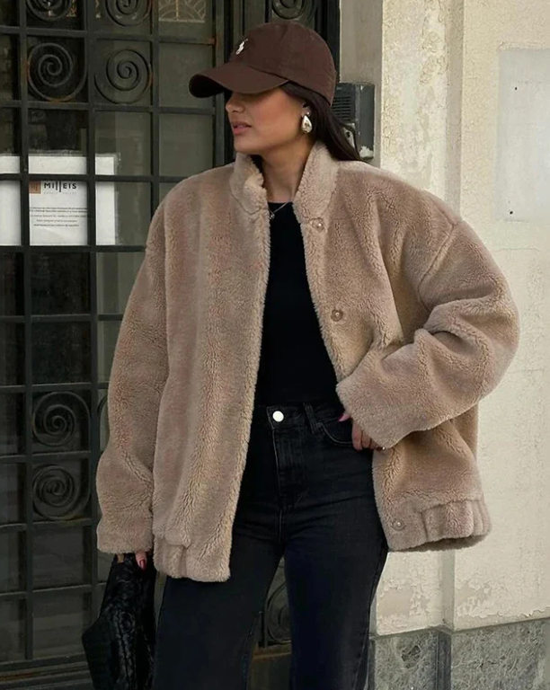 Plush Chenille Teddy Jacket