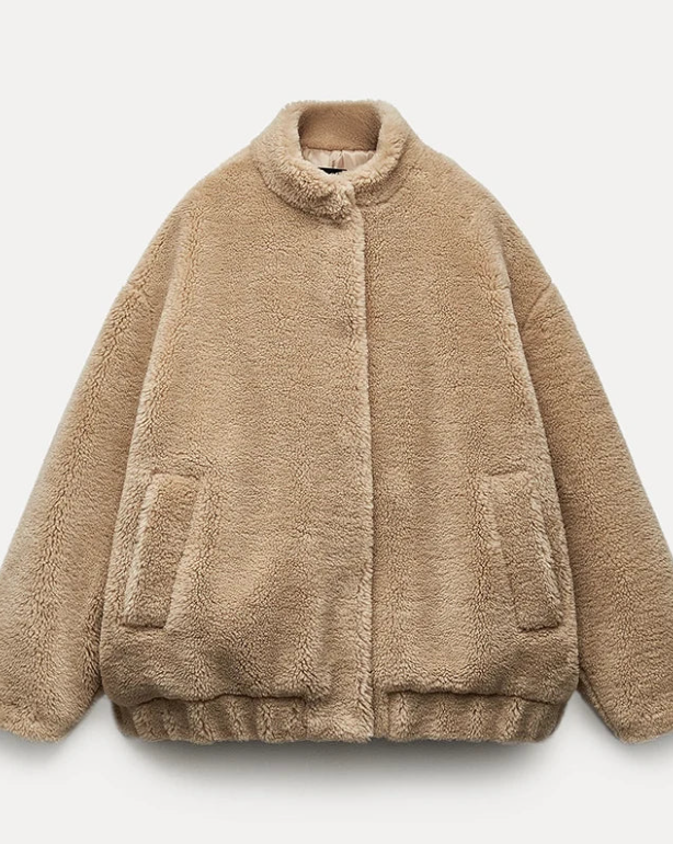 Plush Chenille Teddy Jacket