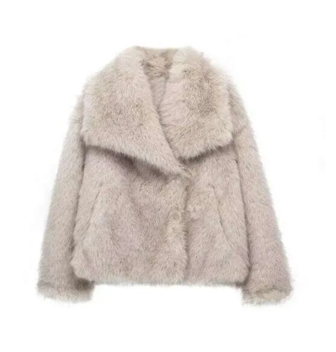 Women's Faux Fur Fluffy Jacket