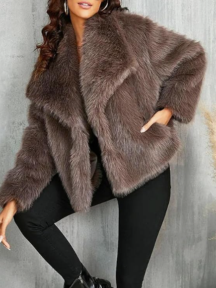 Short Faux Fur Jacket