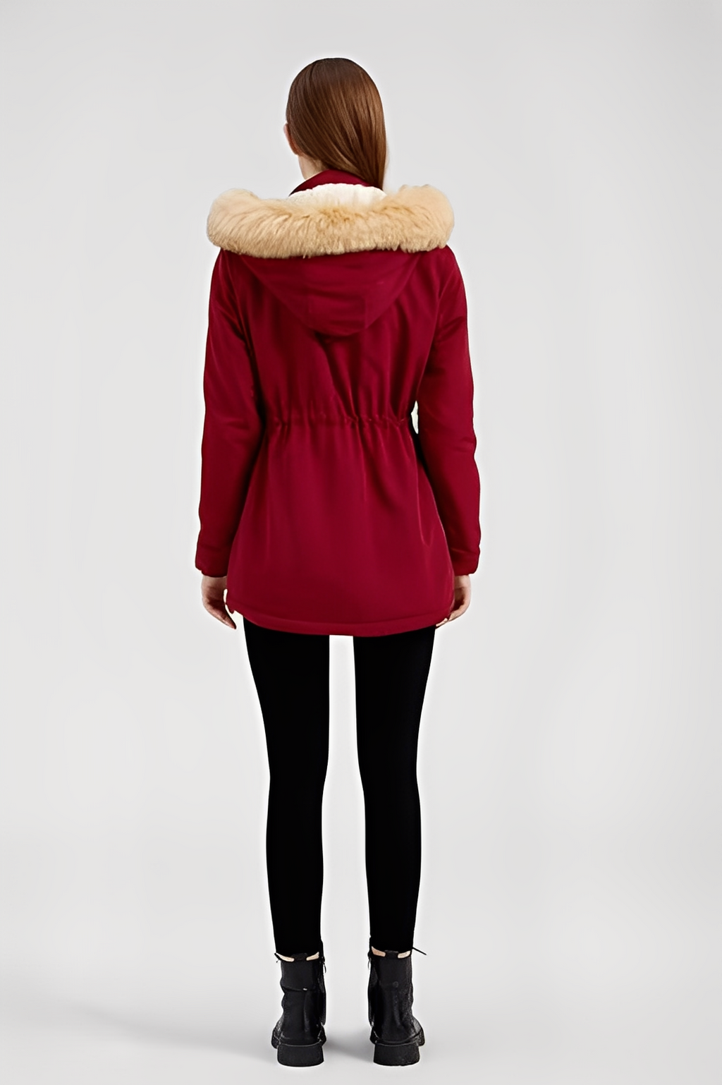 Detachable Fur Hood Winter Parka