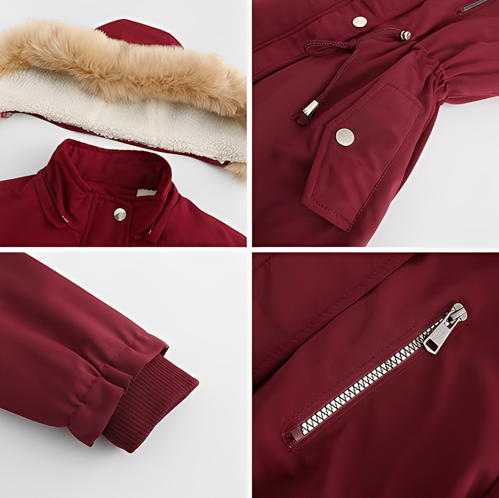 Detachable Fur Hood Winter Parka