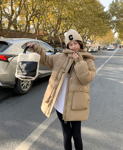 Mid-Length Winter Puffer Coat