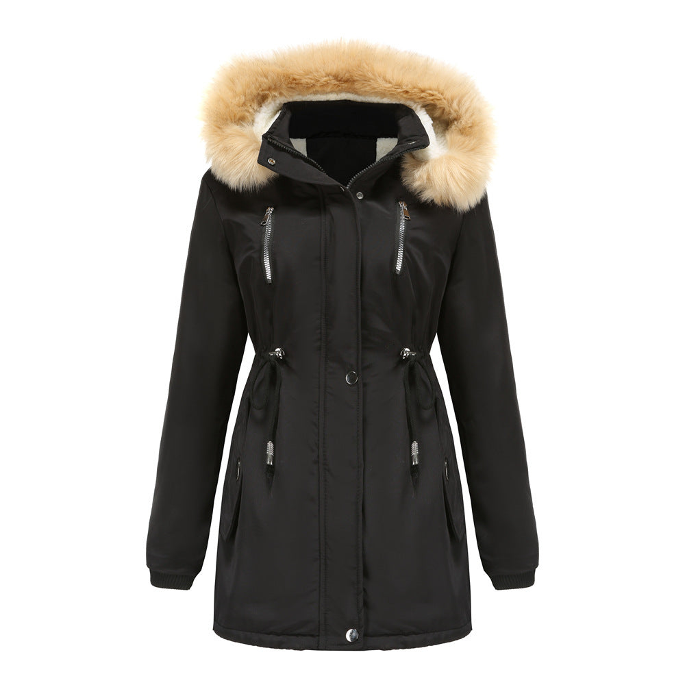 Detachable Fur Hood Winter Parka