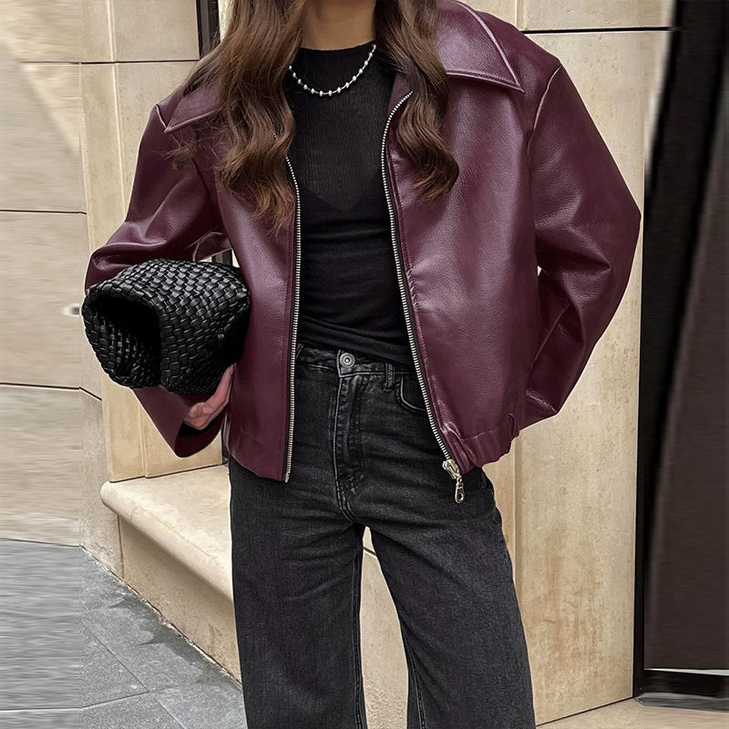 Vintage Faux Leather Jacket
