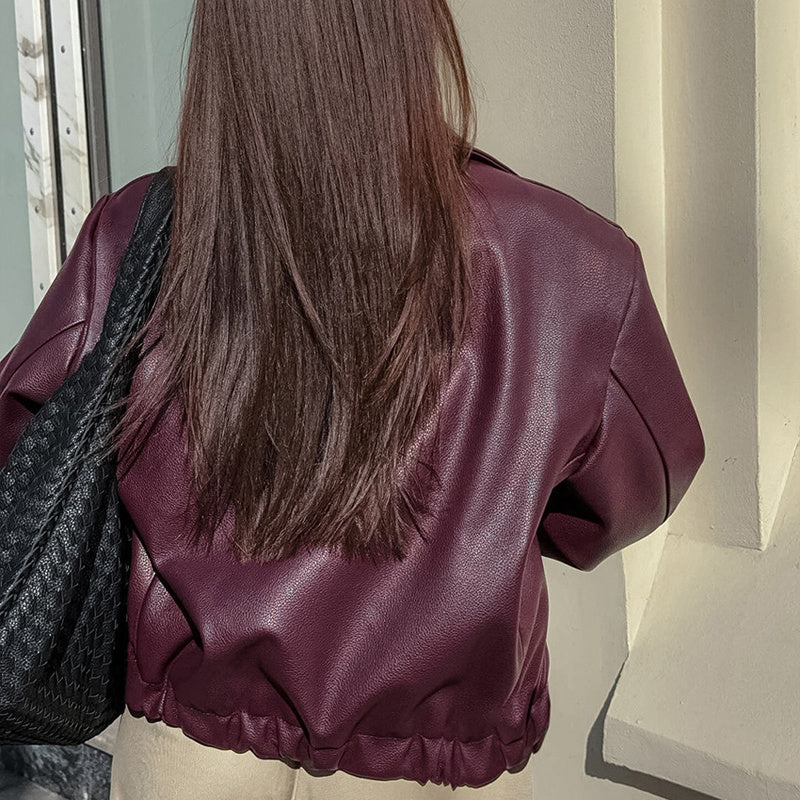 Vintage Faux Leather Jacket