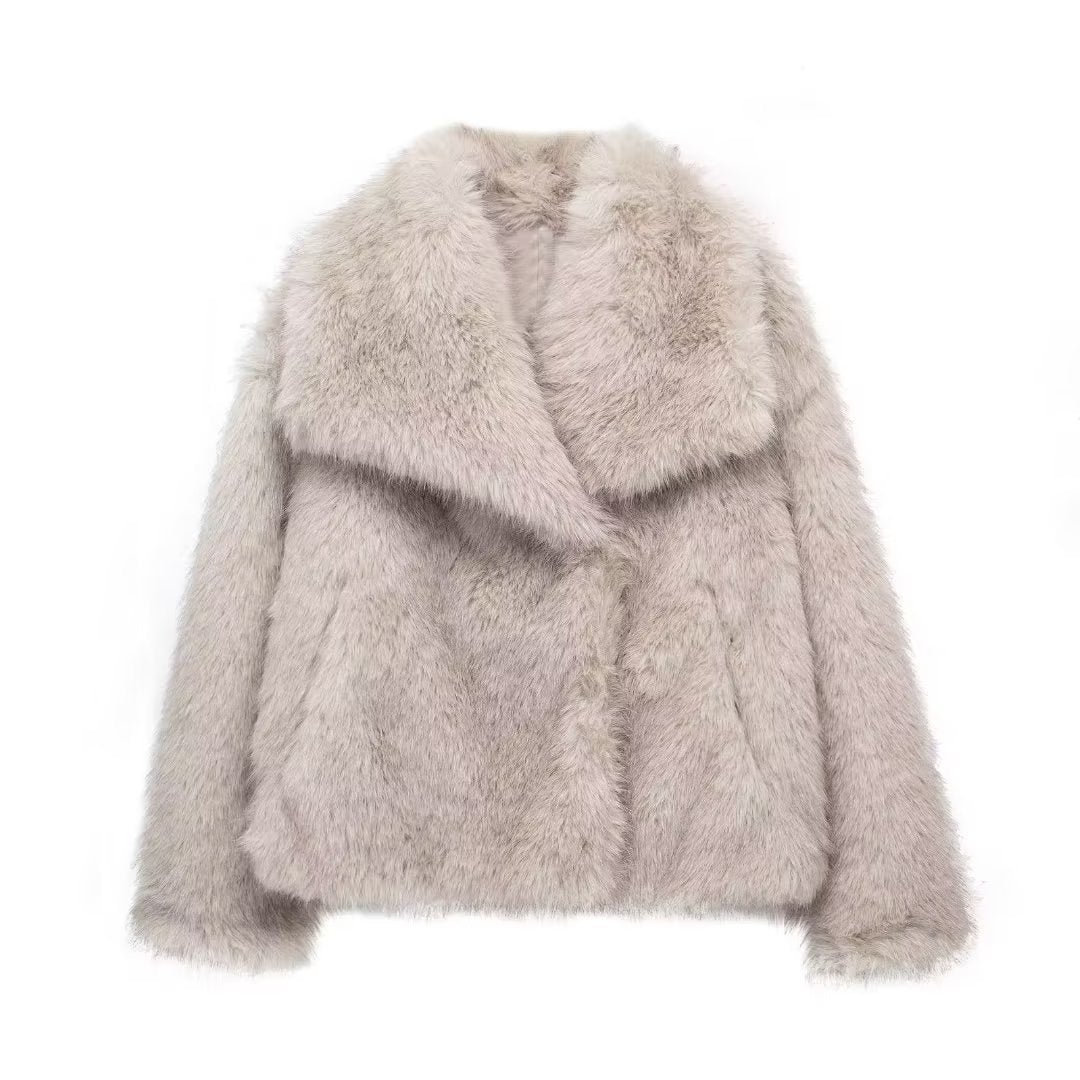 Short Faux Fur Jacket